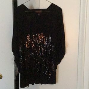 Sequined black top